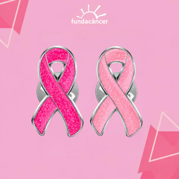 Pin de cinta rosada