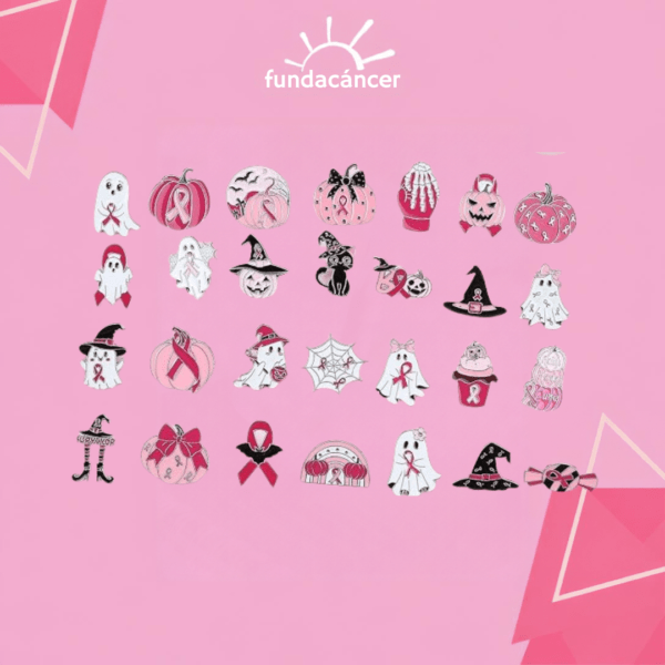 Pin de halloween cinta rosada