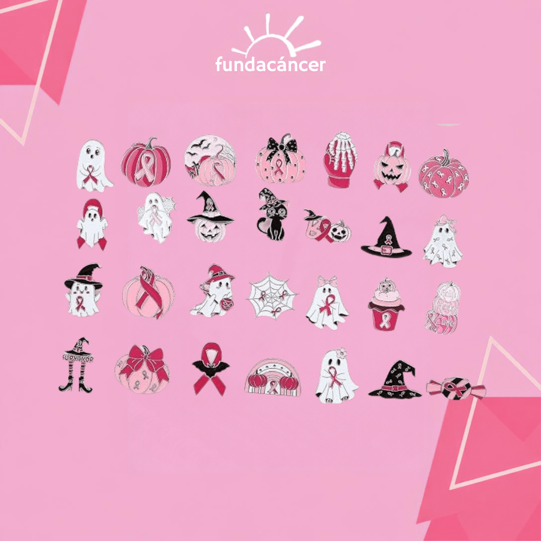 Pin de halloween cinta rosada