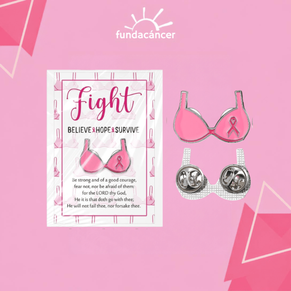 Pin de brasier cinta rosada