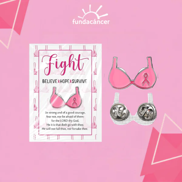 Pin de brasier cinta rosada