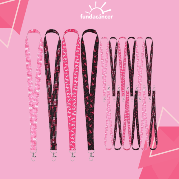 Lanyard cinta rosada